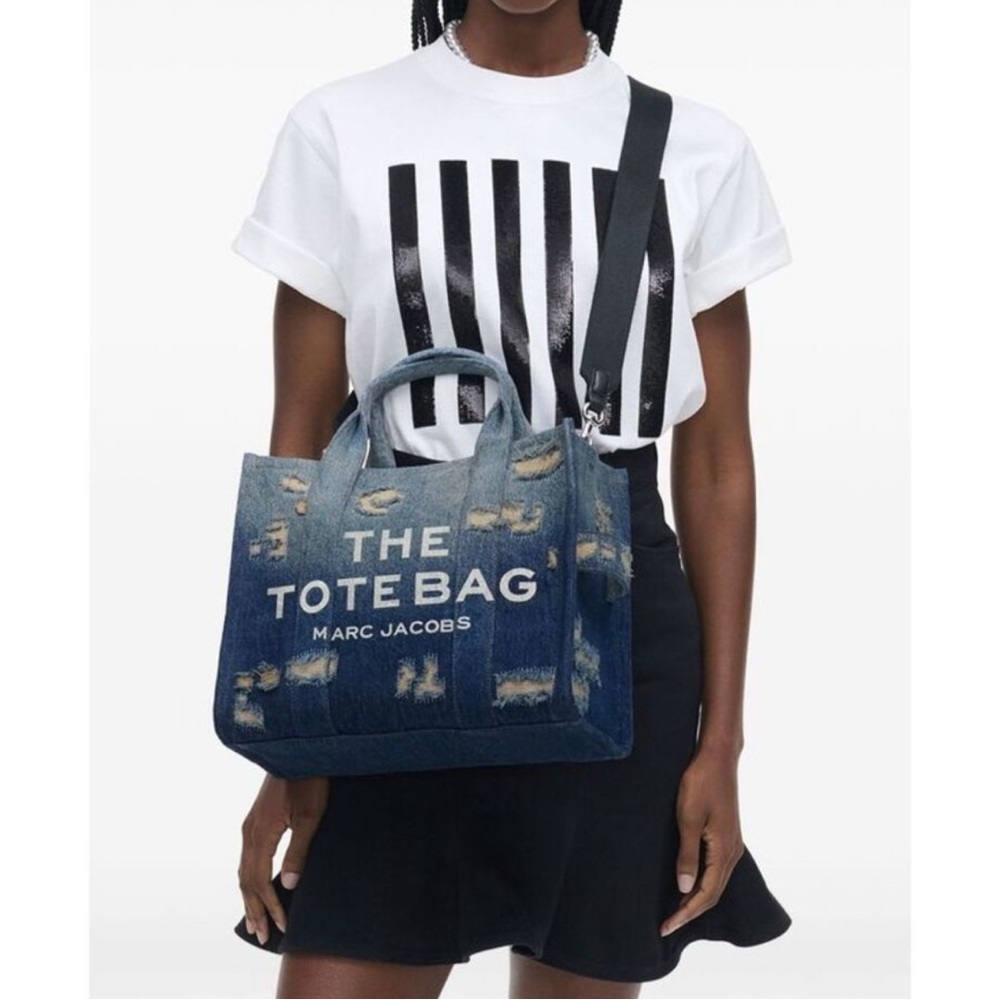Marc Jacobs Blue Denim Tote Bag - Picture 2 of 6